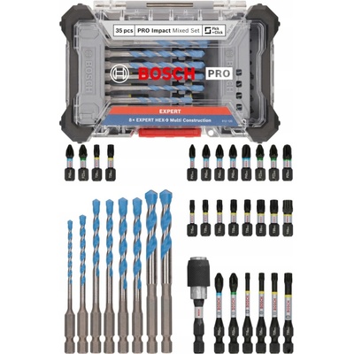 Bosch sada šroubovacích bitů a vrtáků Multi Construction PRO Impact - 35 ks 2608521U82