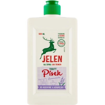 Jelen tekutý písek do koupelny a kuchyně Levandule 500 ml