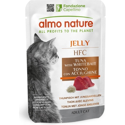 Almo Nature HFC Jelly tuňák a sardelky 24 x 55 g