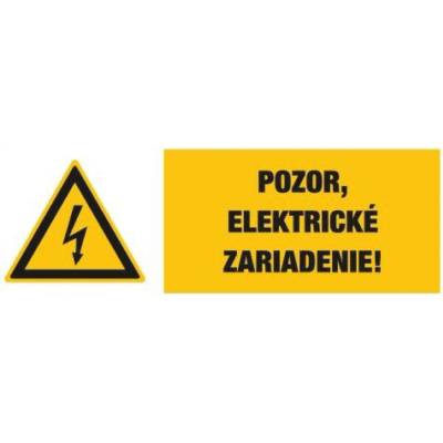 PHT a.s. Samolepka Pozor elektrické zariadenie