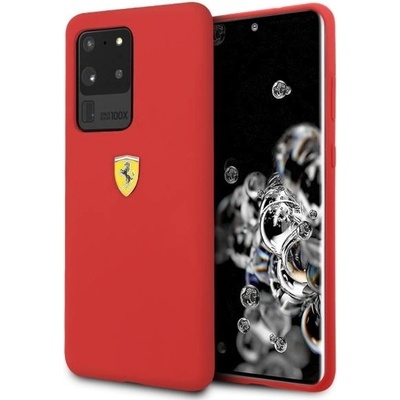 Ferrari Калъф Ferrari SF Silicone за Samsung Galaxy S20 Ultra, Red (3700740473344)