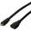 LogiLink USB 2.0 кабел Micro-USB/M - Micro-USB/F, черен, 1 м