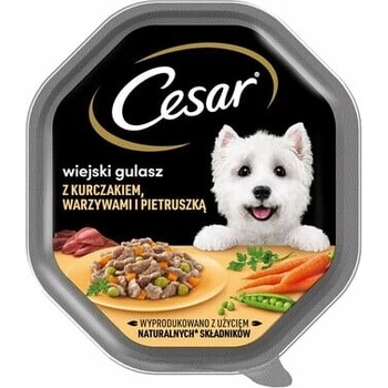 Cesar v omáčke s kuracím mäsom zeleninou a petržlenovou vňaťou 150 g