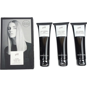 pH Laboratories pH Комплект за изправяне на коса Pure Straight Trial Kit, 3 x 60 ml