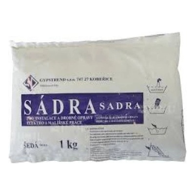 Sádra šedá 1kg