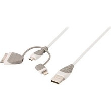 Bandridge BBM39410W10 USB A Zástrčka - Micro B Zástrčka, 1m, bílý