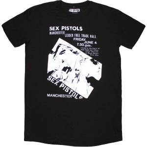 Sex Pistols Manchester Flyer Dress Black S Дамски Риза (SPDRS18LB01)