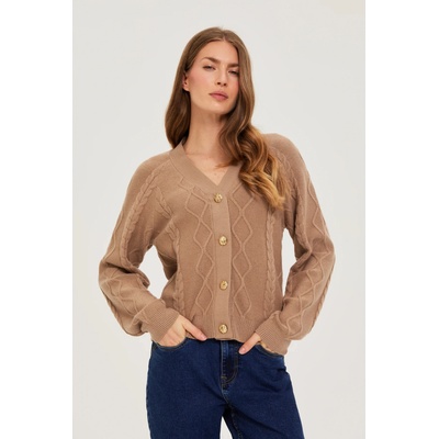 Moodo Плетен бежов кардиган Moodo Moodo | Kafyav | ЖЕНИ | XS