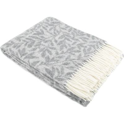 Native Natural Вълнено одеяло 140x200 cm - Native Natural (BLA-LEAF-GREY)