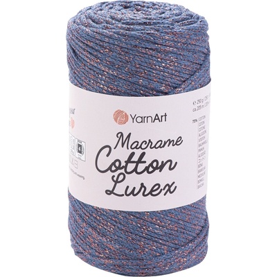 YARNART Macrame Cotton Lurex 2 mm 205 m 731 юта (Macrame Cotton Lurex 731)
