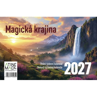 Magická krajina, stolní, týdenní, 14 x 21,4 cm 2027