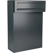 DOLS C-050 ČD-50C RAL7016 - poštová schránka pre sendvičovú montáž na výplň plotu, bránky a dverí, antracit