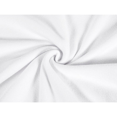 Polar Fleece - bílá - metráž šířka 150 cm