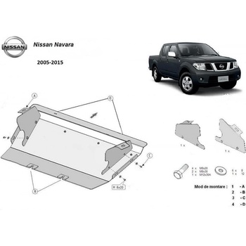 Scut Motor - Румъния Метална кора под радиатор nissan navara от 2010 (73279)