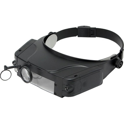 Verk 09018 Náhlavná lupa s LED osvetlením 1,5x; 3x; 9,5x; 11x