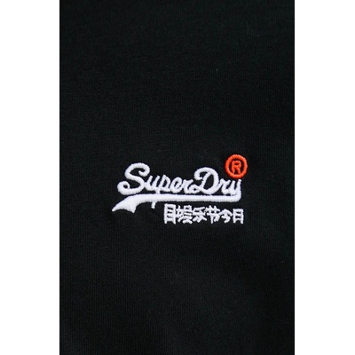 Superdry Памучна тениска Superdry в черно с изчистен дизайн M1012078A-02A (M1012078A.02A)