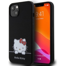 Hello Kitty Liquid Silicone Daydreaming Logo iPhone 13 čierne