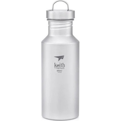 Keith Titanium Titanium Sport Bottle 550 ml Цвят: сив
