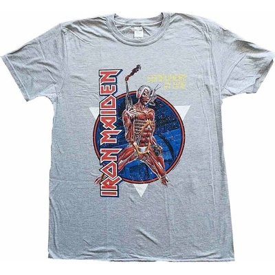 Iron Maiden tričko Somewhere in Time šedé