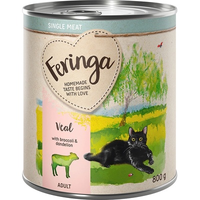 Feringa Single Meat Menu teľacie s brokolicou a púpavou 12 x 0,8 kg