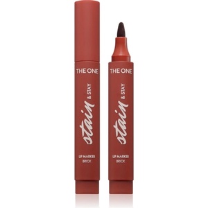 Oriflame The One Stain & Stay дълготрайно червило маркер цвят Brick 2.5 гр