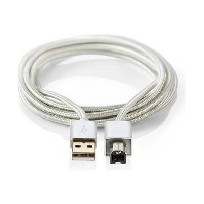 Nedis CCTB60100AL20 USB 2.0, A Zástrčka - B Zástrčka, 2m, Hliník