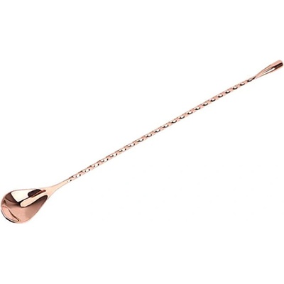 Měděná barová lžička Teardrop 30 cm