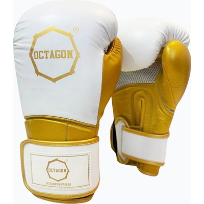 Octagon Боксови ръкавици Octagon Prince в бяло/златно