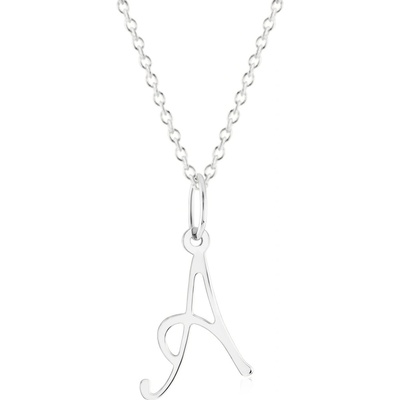 Gemmax Řetízek s písmenem „A“ bílé zlato GUSWN-42791-25841