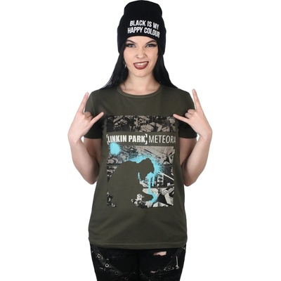 ROCK OFF дамска тениска Linkin Park - Meteora Drip Collage - ROCK OFF - LPTS22LGR