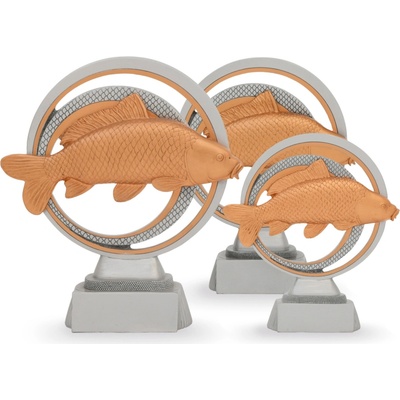 Trofej luxusní ryba výška 25 cm vícebarevná