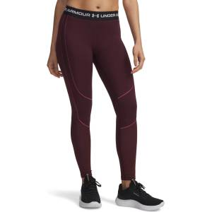 Under Armour Дамски клин Under Armour Womens ColdGear® Textured Gym Legging - Dark Maroon