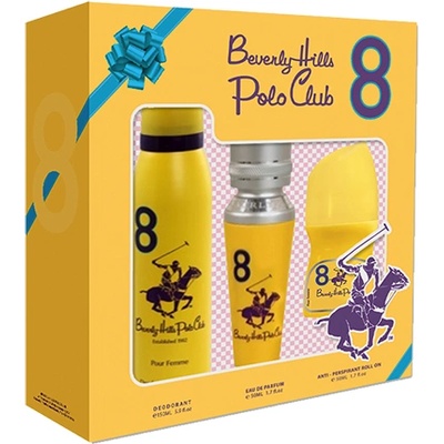 Beverly Hills Polo Club Sport 8 подаръчен комплект с парфюмна вода 50мл и дезодорант 150мл за жени 1 бр