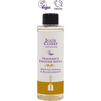 Julie Clarke Candlemaker Náhradní náplně do difuzeru Divoký fík + Vanilka a Černý rybíz 150 ml