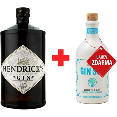 Hendrick's Gin 41,4% 1 l a Gin Sul 43% 0,5 l (set)