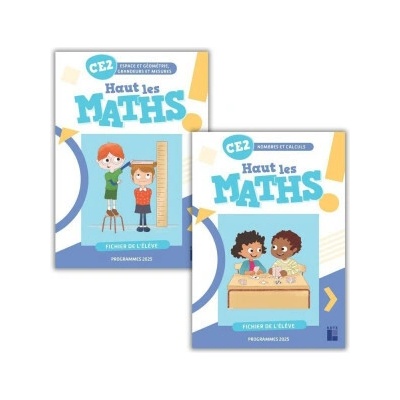 Haut les maths CE2 - Fichier de l'élève en 2 volumes - ED 2024