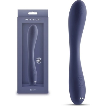 Гъвкав G-spot вибратор, затоплящ се, 20см. - Obsessions Rhett Dark (NSTOYS1119)