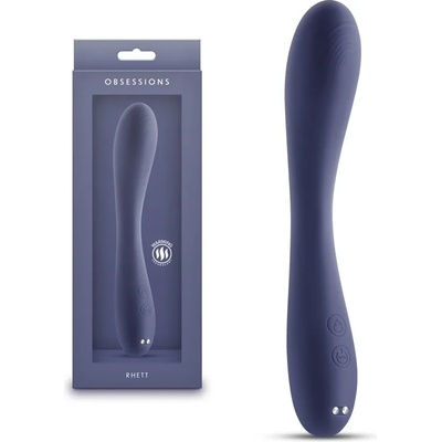 Гъвкав G-spot вибратор, затоплящ се, 20см. - Obsessions Rhett Dark (NSTOYS1119)