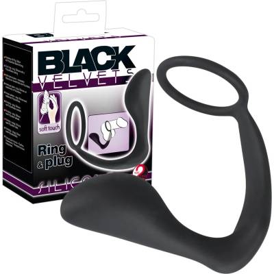 Пенис ринг с плъг за масажиране на простатата - Ring and Plug (YOU2T00574)