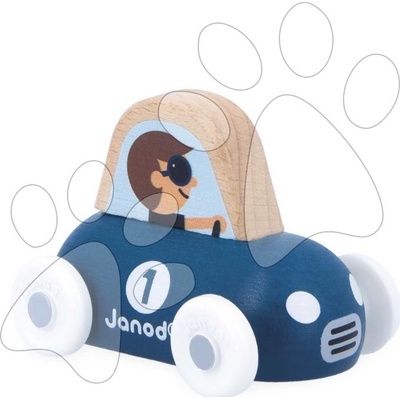 Janod Cross roads auto na tlačení sportovní auto modré J05943