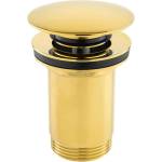 FDesign Kleome Click-Clack вентил за мивка, гланцово златист, с преливник (FD7-305-55)