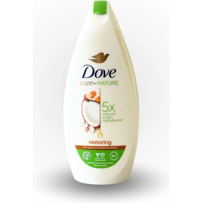 Dove Restoring Coconut oil & Almond Extract Sprchový gél 400 ml