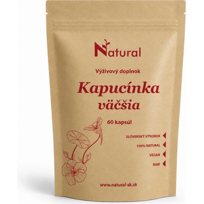 Natural Kapucínka väčšia Natural 600 mg 60 veg. kapsúl