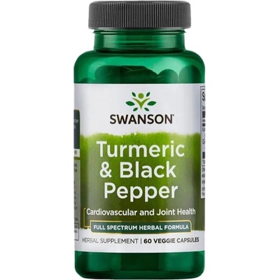 Swanson Turmeric & Black Pepper [60 капсули]