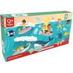 Hape Образователен пъзел 3 в 1 Hape International - Приятели на океана (H1645) - ozone