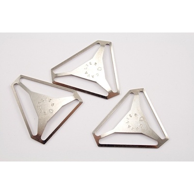 Traková spona - strieborná - prievlak 4 cm