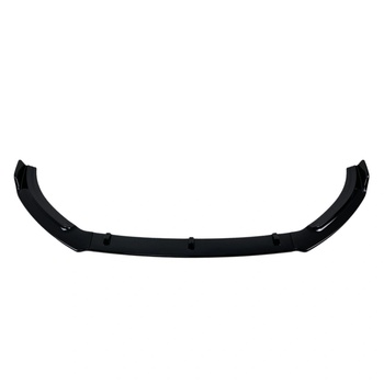 Добавка предна броня за Volkswagen Polo (2019+) - черен гланц (A-VW-0152)