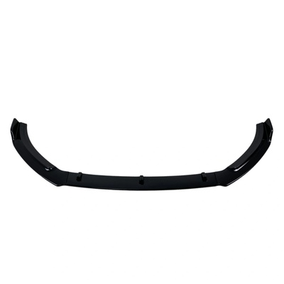 Добавка предна броня за Volkswagen Polo (2019+) - черен гланц (A-VW-0152)