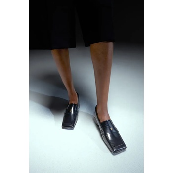 Vanda Novak Кожени мокасини Vanda Novak Alex в черно с платформа (Alex.Cristal.Black)