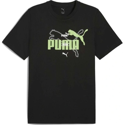 Puma Essentials LOGO LAB SUMMER TEE Pánské triko černá – Zboží Dáma